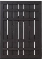 Plus Zaunt&uuml;r Rustik 100 X 138 Cm Schwarz Sichtschutz