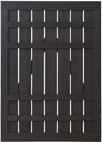 Plus Rustik schwarz Tür BxH: 100 x 138 cm