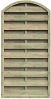 Dichtzaun Mit Leimholzbogen R.45x45mm, B90xh180/160 Cm