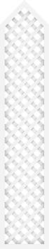 TraumGarten Longlife Romo weiß mit Rankgitter 40 x 180/200 cm