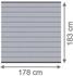 TraumGarten System WPC 178 x 183 cm grau/Leiste anthrazit