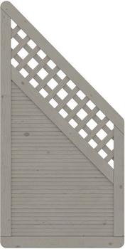 TraumGarten Arzago grau mit Rankgitter 90 x 179/90 cm