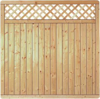 T&J Classic Senkrecht mit Rankgitter grün 180 x 180 cm