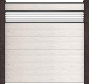GroJa Flex Fertigset BPC 180 x 180 cm 30er Glas, weiß-beige, ohne Pfosten