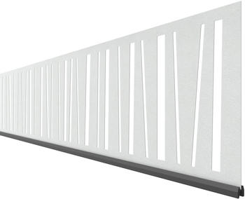 TraumGarten System Dekorprofil Linea silber 15 cm