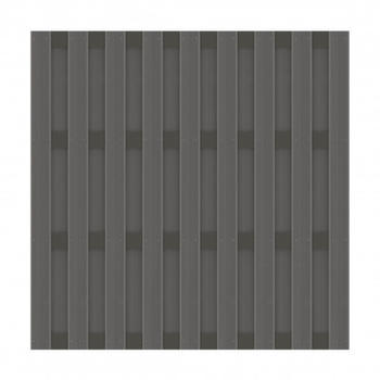 TraumGarten Jumbo WPC Alu anthrazit/anthrazit Halbelement BxH: 179 x 179 cm