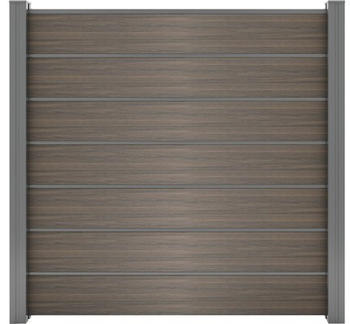 Groen & Janssen GroJa Fertigs Grande Premium Hauptelement BxH: 180 x 180 cm walnuss