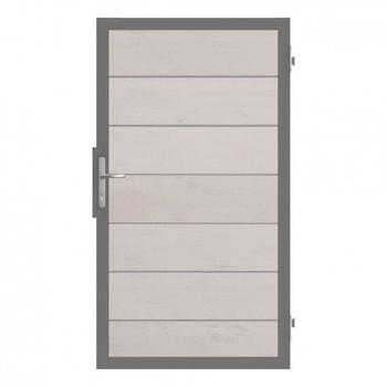 GroJa Solid Grande Tor Standard 1-flügelig mit anthrazitrahmen Bi-Color weiß (210717161100036)