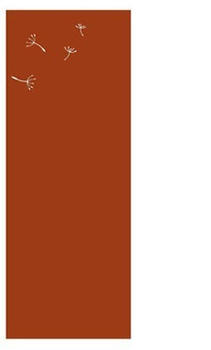 Prima Terra Sichtschutzwand Edelrost BxH: 60 x 158 cm Pusteblume-Erweiterung