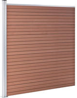 vidaXL Gartenzaun WPC 353&times;186 cm Braun
