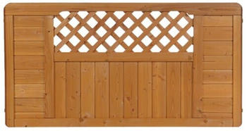 BM Massivholz Halbelement Mainau Douglasie lasiert 180 x 95 cm honig
