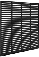 vidaXL Lamellenzaun WPC 180x180 cm Dunkelgrau