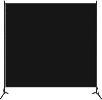 vidaXL 1-panel partition 175x180 cm Black