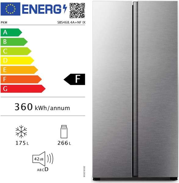 Kühl- und Gefrierschrank Gefrieren & Energie PKM SBS 468.4A+NF IX