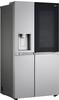 E (A bis G) LG Side-by-Side Kühlschränke InstaViewTM silberfarben (gebürstetes