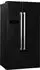 Hanseatic Side-by-Side HSBS17990DBK, 176,5 cm hoch, 89,7 cm breit, 4 Jahre Garantie schwarz