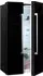 Hanseatic Side-by-Side HSBS17990DBK, 176,5 cm hoch, 89,7 cm breit, 4 Jahre Garantie schwarz