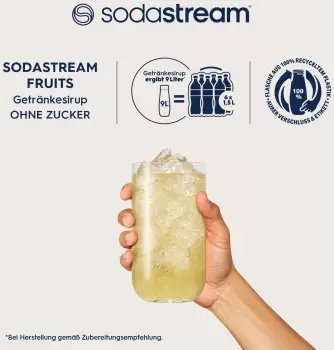 SodaStream Sirup Holunderblüte ohne Zucker 440ml – SodaStream Sirup Holunderblüte ohne Zucker – ergiebiger Getränkesirup für individuelle Geschmackserlebnisse