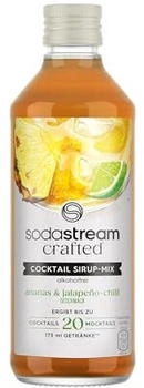 SodaStream Crafted Cocktail Sirup Alkoholfrei Ananas Jalapeno-Chilli 330ml
