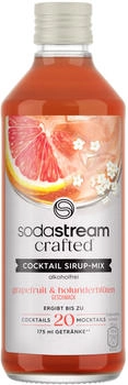 SodaStream Crafted Cocktail Sirup-Mix alkoholfrei Grapefruit Holunderblüte 330ml