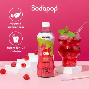 Sodapop Keli Himbeer Sirup (10025829) – Vielseitige Anwendungsmöglichkeiten für Getränke und Tee
