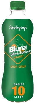 Sodapop Bluna Sirup Orange Ohne Zucker 0,5l