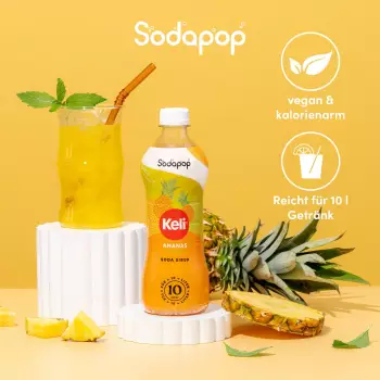 Sodapop Keli Ananas Sirup 0,5l – Sodapop Keli Ananas Sirup 0,5l – Tropisches Aroma für kreative Getränke