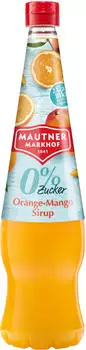 Mautner 0% Zucker Sirup Orange-Mango 0,7l