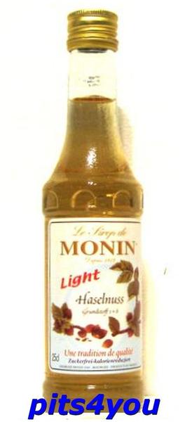 Monin Sirup Haselnuss light (zuckerfrei) 0,25 l