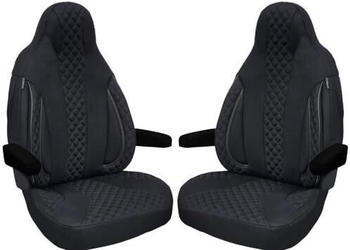 Bremer Sitzbezüge Sitzbezüge für FIAT Ducato Citroen Jumper Peugeot Boxer in Schwarz (WPL404)