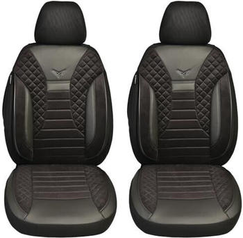 Bremer Sitzbezüge VW T6 T6.1 Transporter Fahrer & Beifahrer ab 2015-2021 2er Pack in Schwarz (PS803)