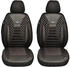 Bremer Sitzbezüge Mercedes Vito Viano W639 Fahrer & Beifahrer ab 2003-2014 2er Pack in Schwarz/Weiße Naht (PS808)