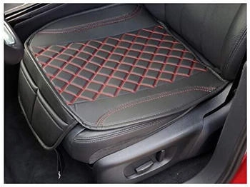Bremer Sitzbez&uuml;ge Sitzauflage Mercedes Vito V Klasse W447 Kunstleder Schwarz/Rote Naht OT402
