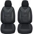 Bremer Sitzbezüge Opel Corsa D Fahrer & Beifahrer ab 2006-2014 2er Pack in Schwarz (G102)