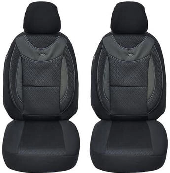 Bremer Sitzbez&uuml;ge Renault Captur 2 Fahrer & Beifahrer ab 2019 2er Pack in Schwarz (G102)