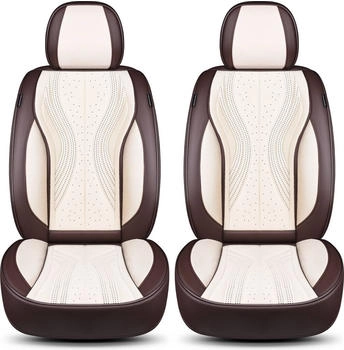 Bremer Sitzbez&uuml;ge Autositzbezug f&uuml;r Peugeot 208 2 Bj ab 2019 (M6) Set Schonbez&uuml;ge Fahrer und Beifahrer in Braun/Beige natur