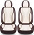 Bremer Sitzbezüge Autositzbezug für Peugeot 208 2 Bj ab 2019 (M6) Set Schonbezüge Fahrer und Beifahrer in Braun/Beige natur