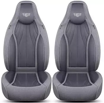 Bremer Sitzbez&uuml;ge Autositzbezug f&uuml;r f&uuml;r Fiat Ducato 250 Sun Camper Hunter 630 Maxi (LT4) Set 2-tlg. Fahrer und Beifahrer Grau