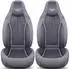 Bremer Sitzbezüge Autositzbezug für für Fiat Ducato 250 Sun Camper Hunter 630 Maxi (LT4) Set 2-tlg. Fahrer und Beifahrer Grau