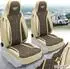 Bremer Sitzbezüge Autositzbezug für für La Marca Ducato Jumper Boxer (PLKT211) Set Fahrer und Beifahrer Beige/Braun Braun