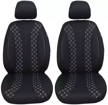 Bremer Sitzbez&uuml;ge Sitzbez&uuml;ge f&uuml;r Suzuki Splash, 2-tlg., schwarz/wei&szlig;e Naht (N308)