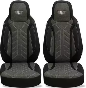 Bremer Sitzbezüge Sitzbezüge für VW Caddy 4, schwarz/anthrazit (PLKT204)