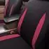LuxusKollektion Sitzbezüge Universal Set burgund & schwarz, Airbag-kompatibel