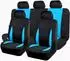 LuxusKollektion Sitzbezüge Universal Set mintblau/schwarz, Airbag-kompatibel