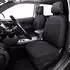 LuxusKollektion Autositzbezüge Komplettset, niedriger Rücken, Polyester, schwarz