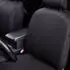 LuxusKollektion Autositzbezüge Komplettset, niedriger Rücken, Polyester, schwarz