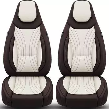 Bremer Sitzbez&uuml;ge Wohnmobil-Sitzbez&uuml;ge C-Serie f&uuml;r Fiat Ducato / Jumper / Boxer, beige/braun, 2-tlg. (C10)