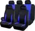 LuxusKollektion Sitzbezüge Universal Set blau/schwarz, Airbag-kompatibel