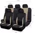 LuxusKollektion Autositzbezüge Komplettset, universal, beige/schwarz, Mesh/Polyester