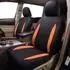 LuxusKollektion Sitzbezüge Universal Set orange-schwarz, Airbag-kompatibel